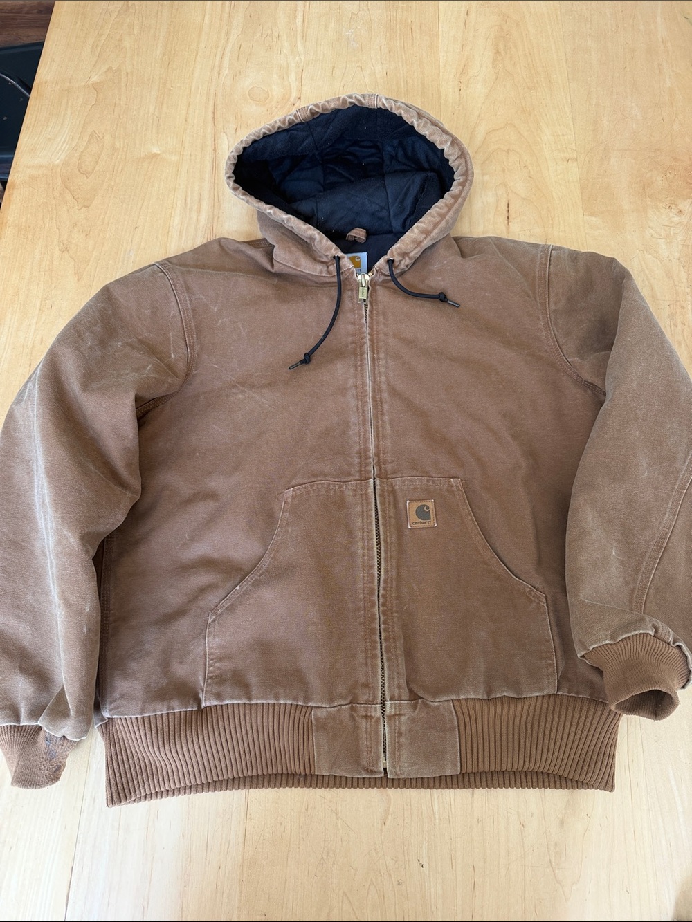 Carhartt Brown Hooded Jacket j130